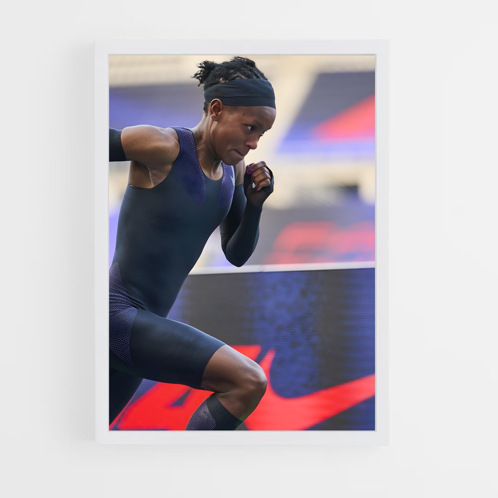 Poster Le Coureur Élegant – affiche Athlétisme (vue 3)